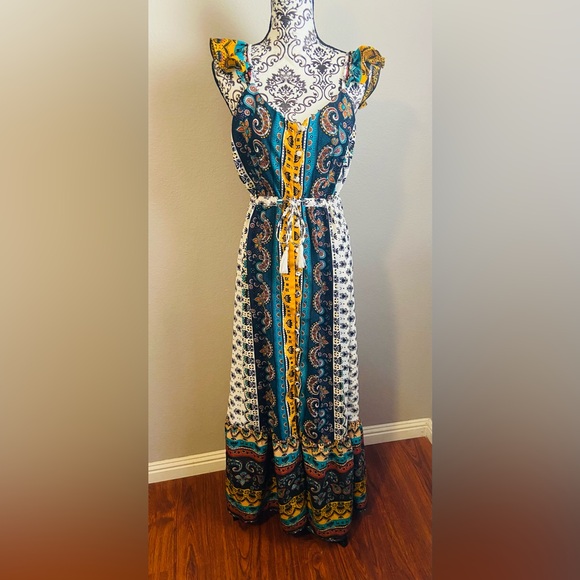 LEXI MORGAN Boho paisley maxi dress - Picture 2 of 9